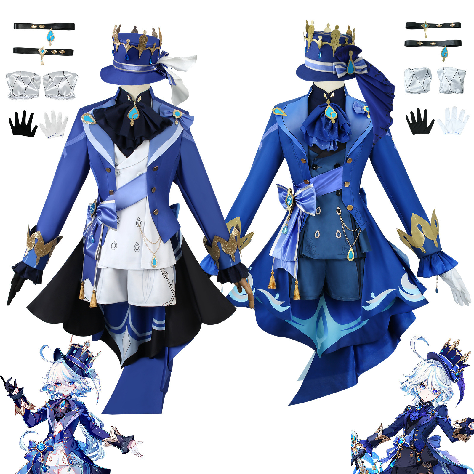 Women Shoes Japan - Fantasy Water Element Cosplay Costume with