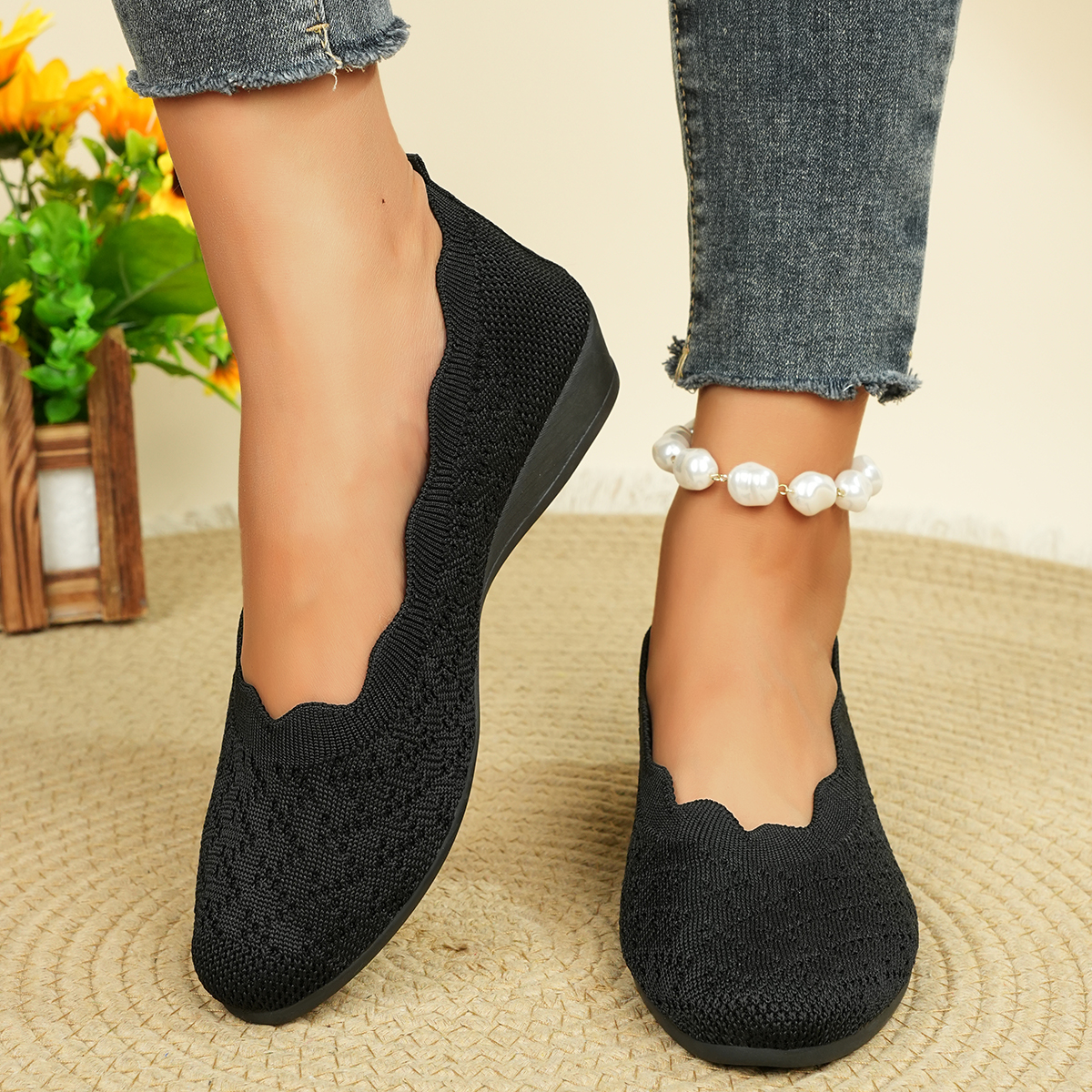Women'S Shoes Toms - Women's Breathable Knit Flats 2025 New