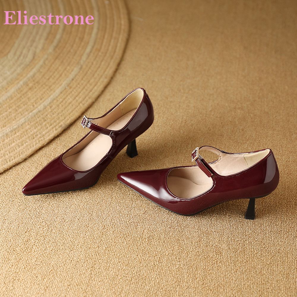 Women'S Shoes In Size 12 - New Spring Glossy Black Red Women