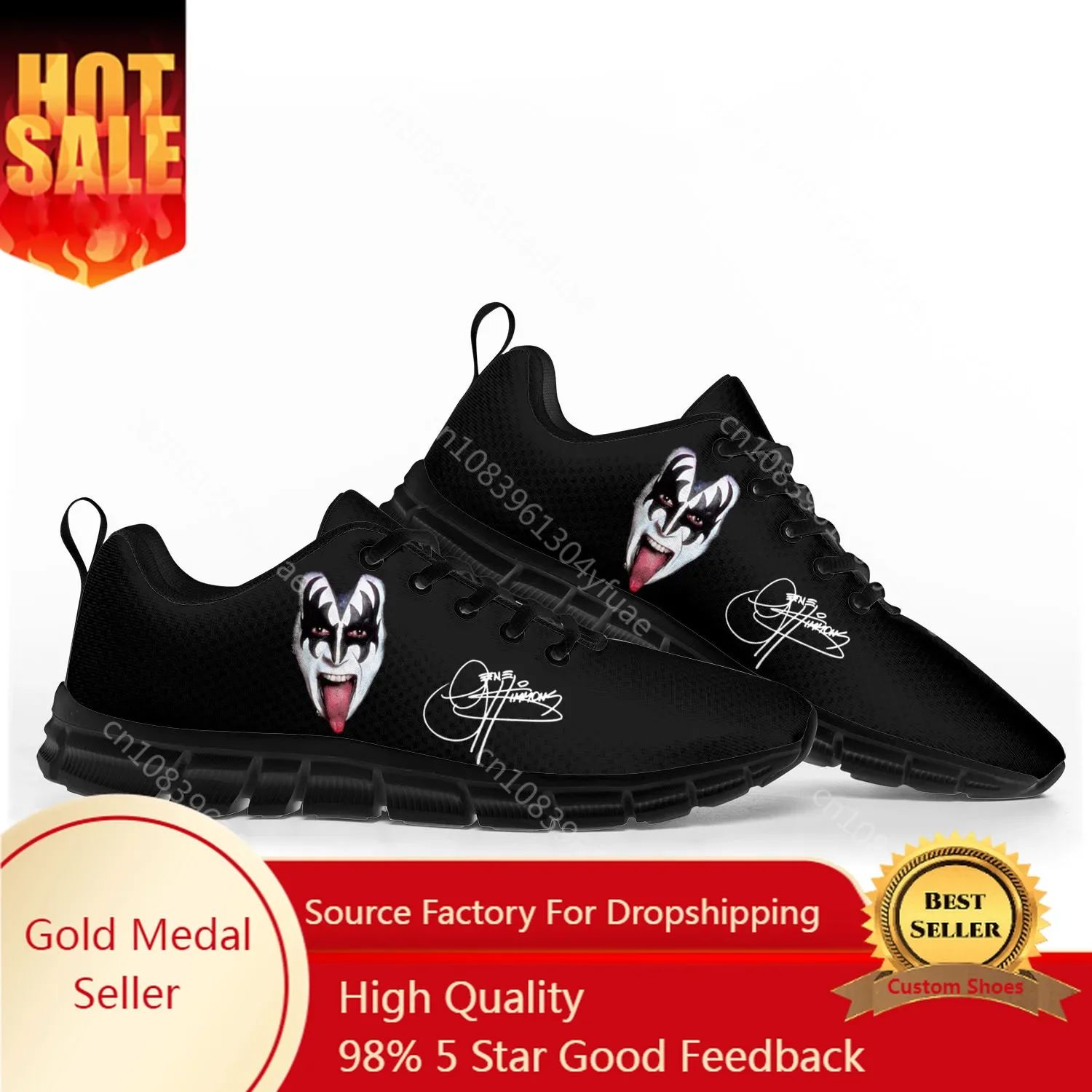 Kids Shoes Women - Gene Simmons Rock Singer Sports Shoes