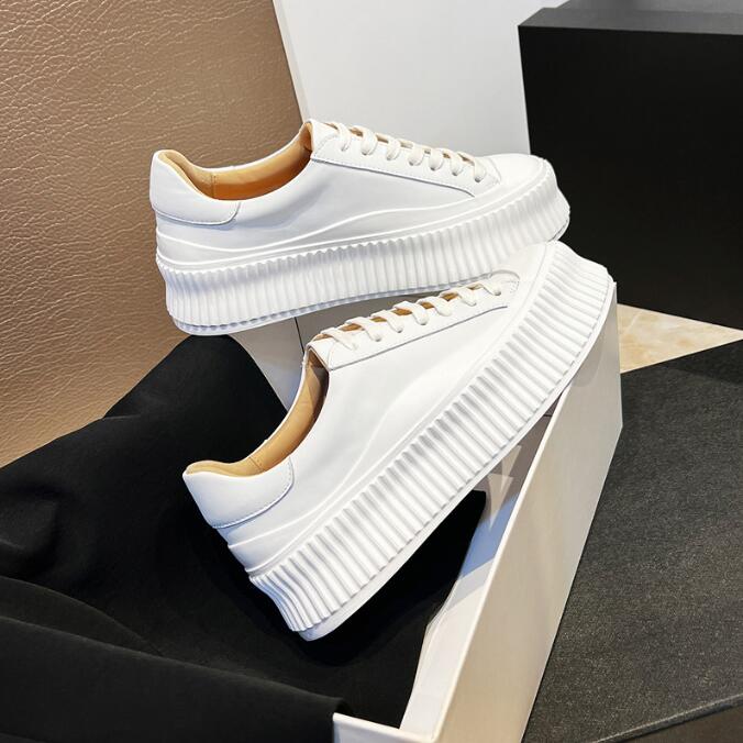 Women Shoes Sale - New Women's Sneakers Thick-soled Women Lace-Up