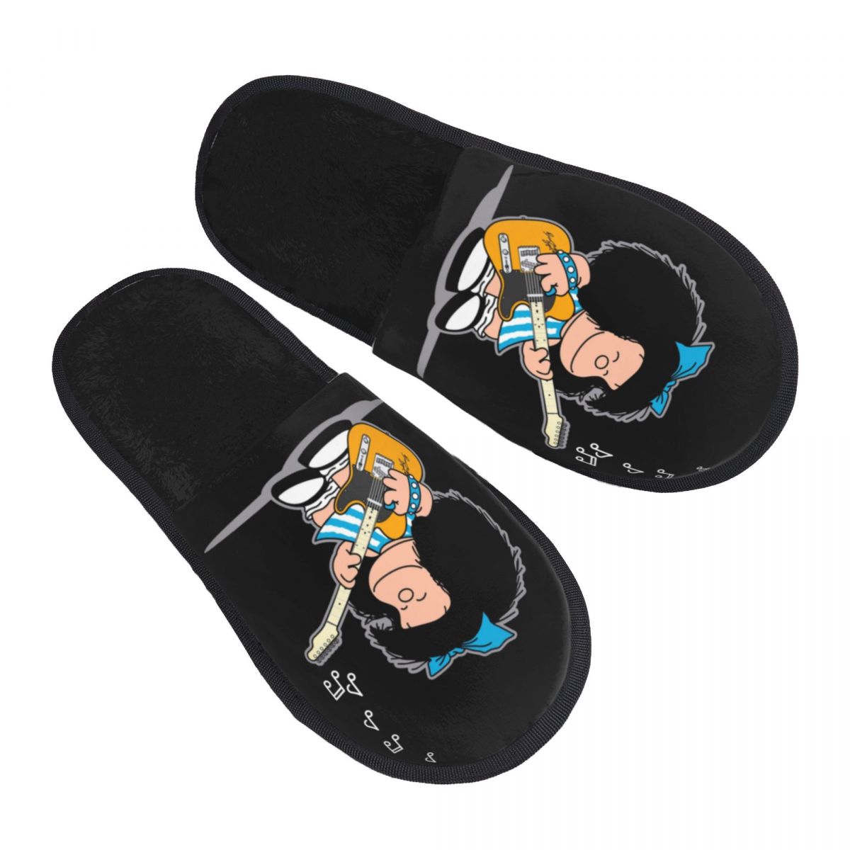 Fluffy Fur Slipper - Print Women Mafalda Quino Comics House