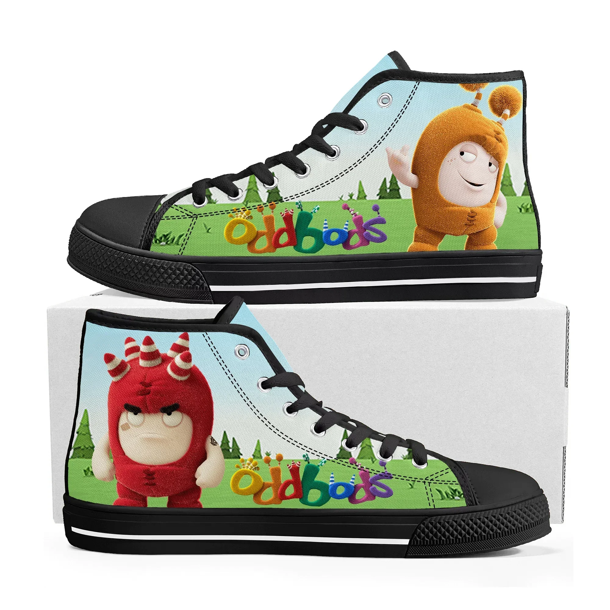 Oddbods High Top Sneakers Mens - مراجعة Women Shoes Singapore وسعره