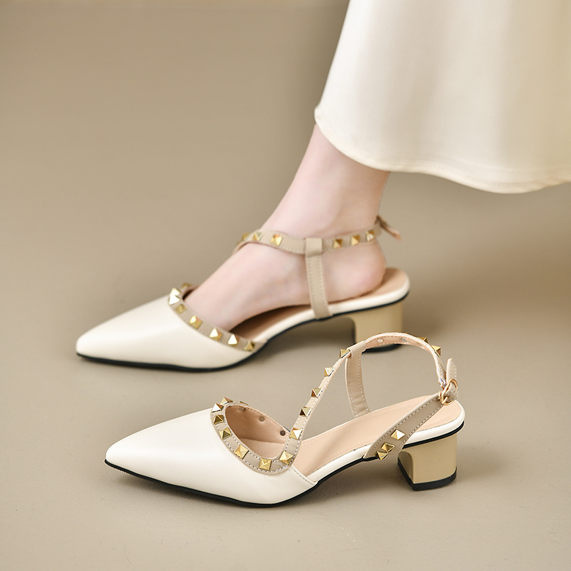 Women Shiny Back Buckle Strap  - مراجعة Women'S Shoes Trendy وسعره