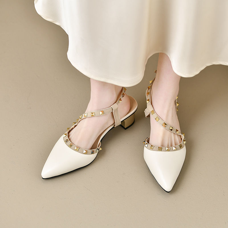 Women Shiny Back Buckle Strap  - مراجعة Women'S Shoes Trendy وسعره