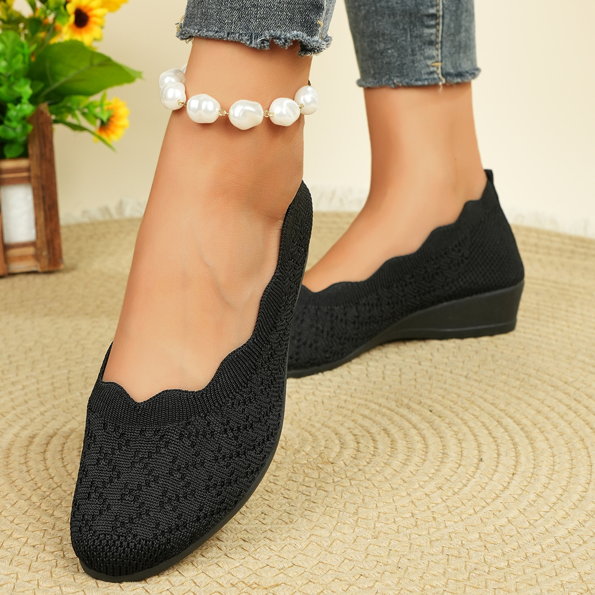 Women's Breathable Knit Flats  - مراجعة Women'S Shoes Toms وسعره