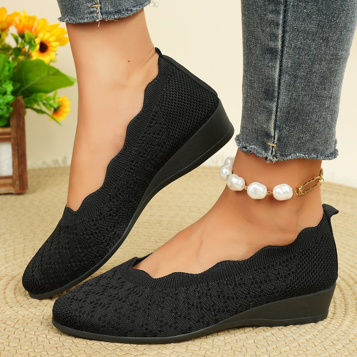 Women's Breathable Knit Flats  - مراجعة Women'S Shoes Toms وسعره