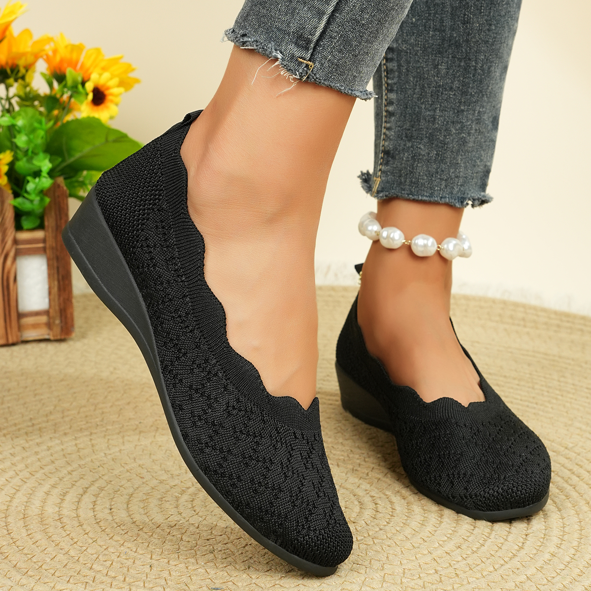 Women's Breathable Knit Flats  - مراجعة Women'S Shoes Toms وسعره