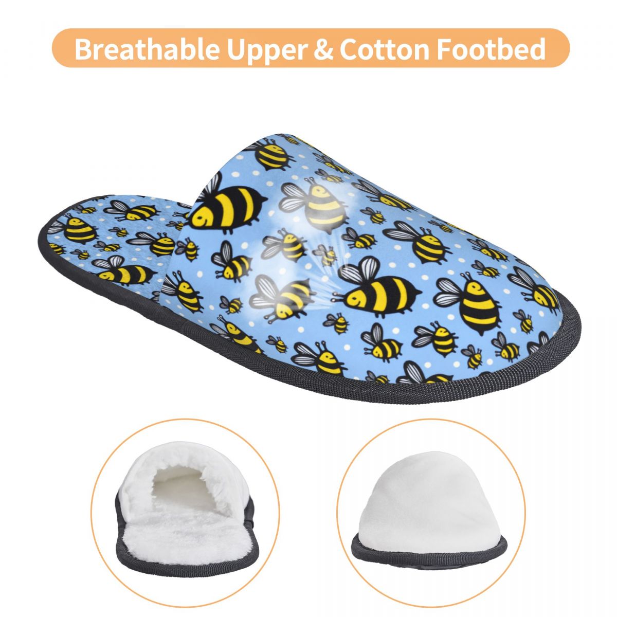 Custom Print Women Blue Scatte - مراجعة Fluffy Fur Slipper وسعره