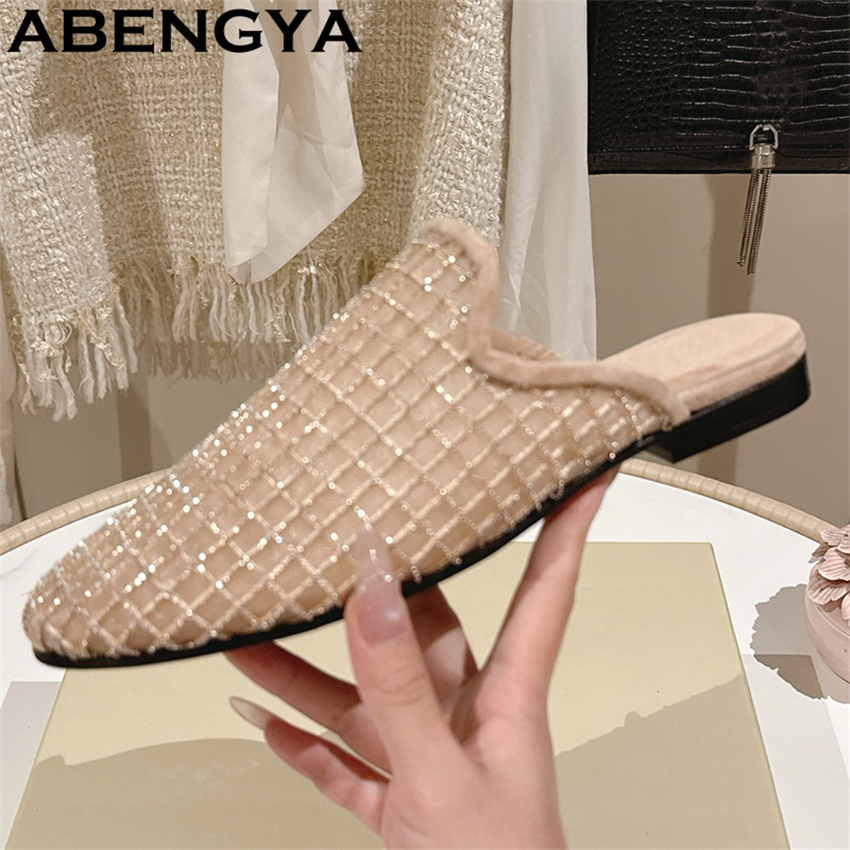 Shiny Lace Mesh Round Toe Flat - مراجعة Loafer Flat Women وسعره