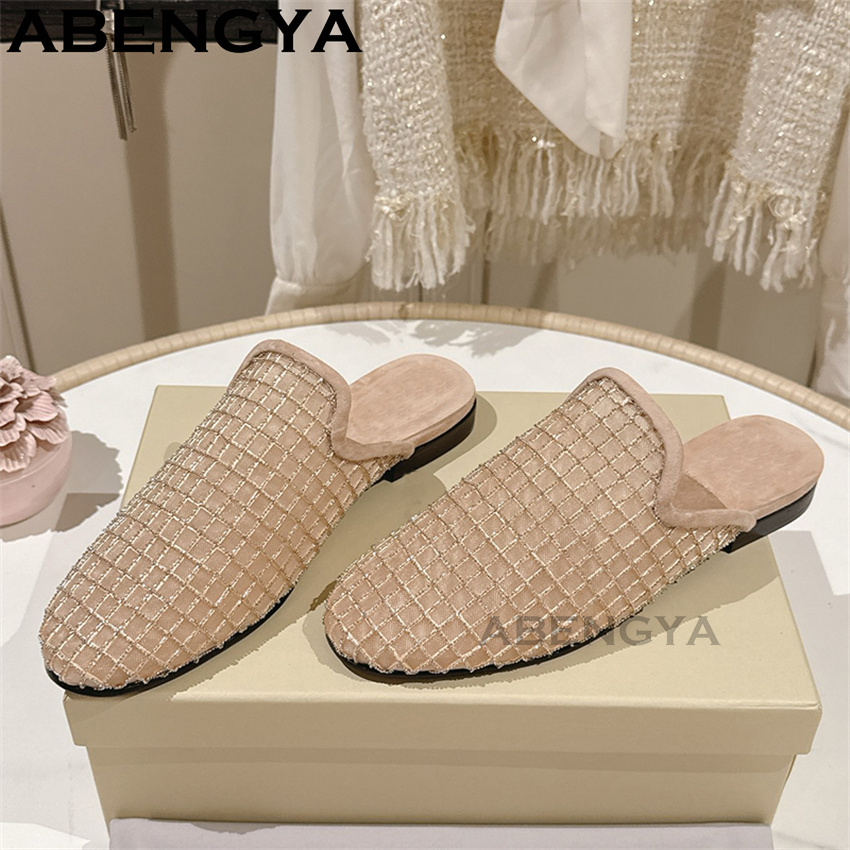 Shiny Lace Mesh Round Toe Flat - مراجعة Loafer Flat Women وسعره