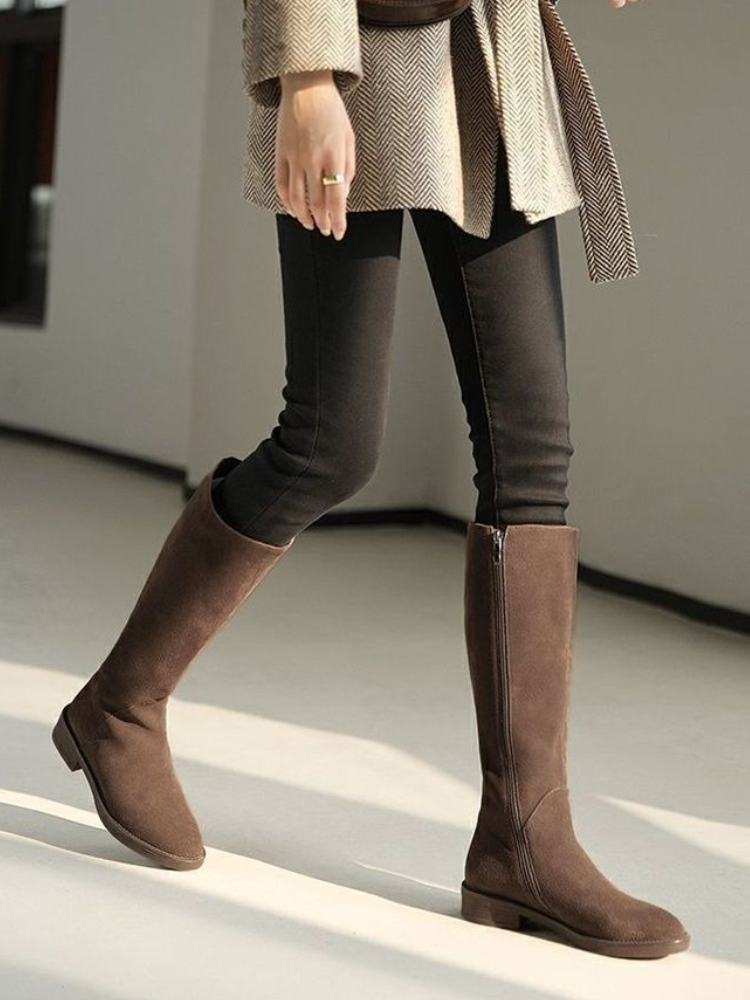 New in Zipper Warm Suede Ladie - مراجعة Kids Shoes Women وسعره