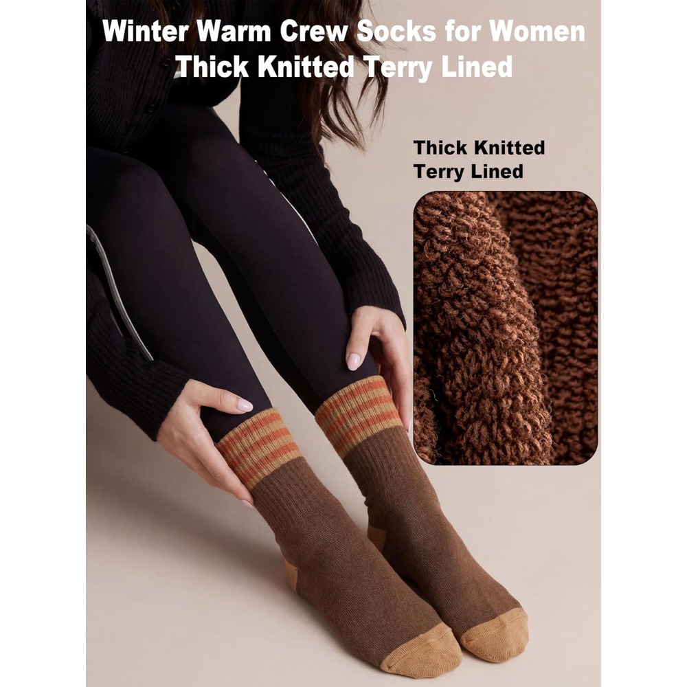 5 Pairs Women Crew Socks Knitt - مراجعة Women'S Shoes For Crews وسعره