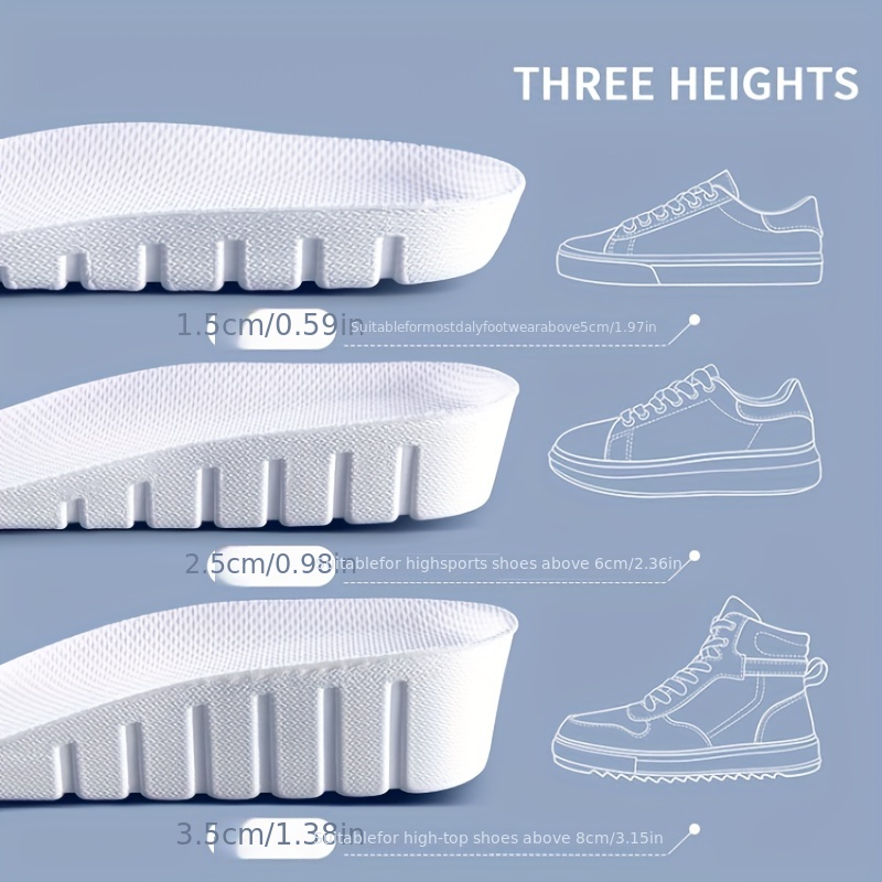 1 Pair New 1.5-3.5cm White Inv - مراجعة Women'S Shoes In Size 12 وسعره