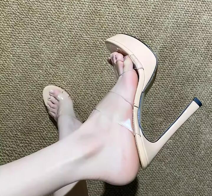 Clear PVC Strap 12/10 cm high  - مراجعة Women'S Shoes In Size 12 وسعره