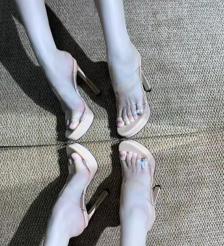 Clear PVC Strap 12/10 cm high  - مراجعة Women'S Shoes In Size 12 وسعره