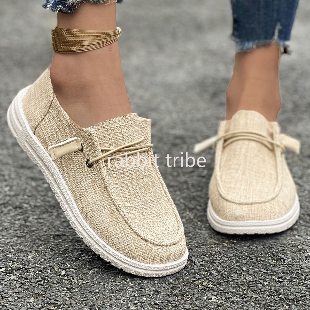 2026 New Fashionable Canvas Ca - مراجعة Loafer Flat Women وسعره