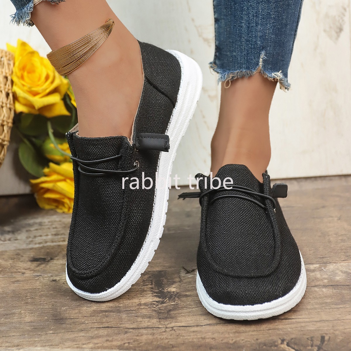 2026 New Fashionable Canvas Ca - مراجعة Loafer Flat Women وسعره