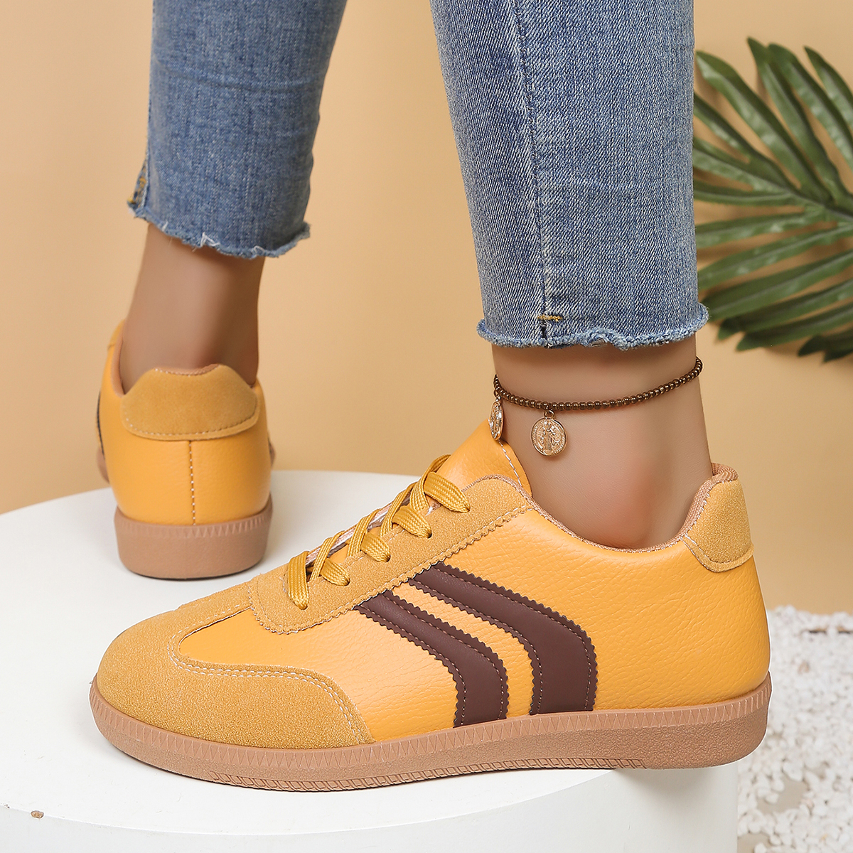 Fashionable Yellow Women's Cas - مراجعة Women'S Shoes Trendy وسعره