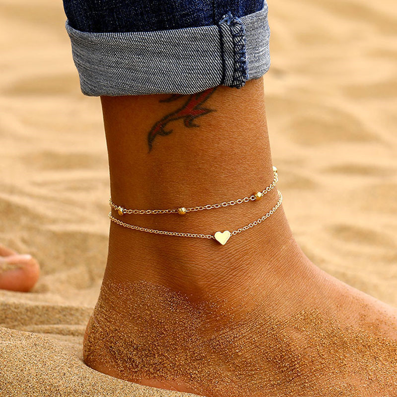 LETAPI Two Layers Chain Heart  - مراجعة Gold Chain Sandal وسعره