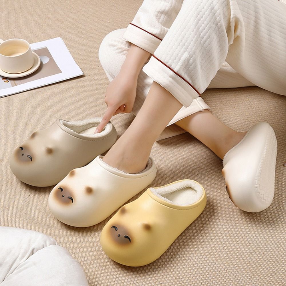 Kawaii Fluffy Cartoon Cat Slip - مراجعة Fluffy Fur Slipper وسعره