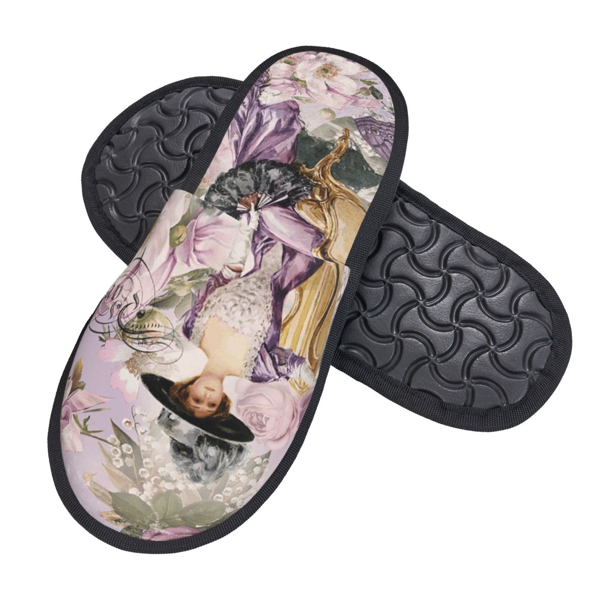 Print Victorian Angel House Sl - مراجعة Fluffy Fur Slipper وسعره
