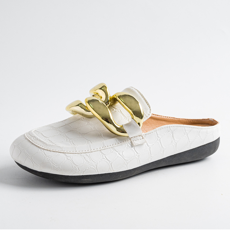 Fashion Women Slippers Plus Si - مراجعة Gold Chain Sandal وسعره