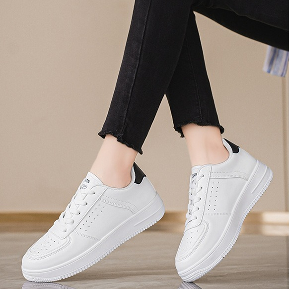New breathable white sneakers  - مراجعة Women'S Shoes Trendy وسعره