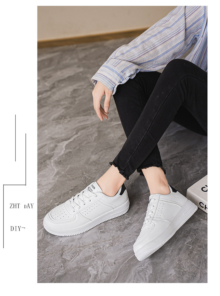 New breathable white sneakers  - مراجعة Women'S Shoes Trendy وسعره