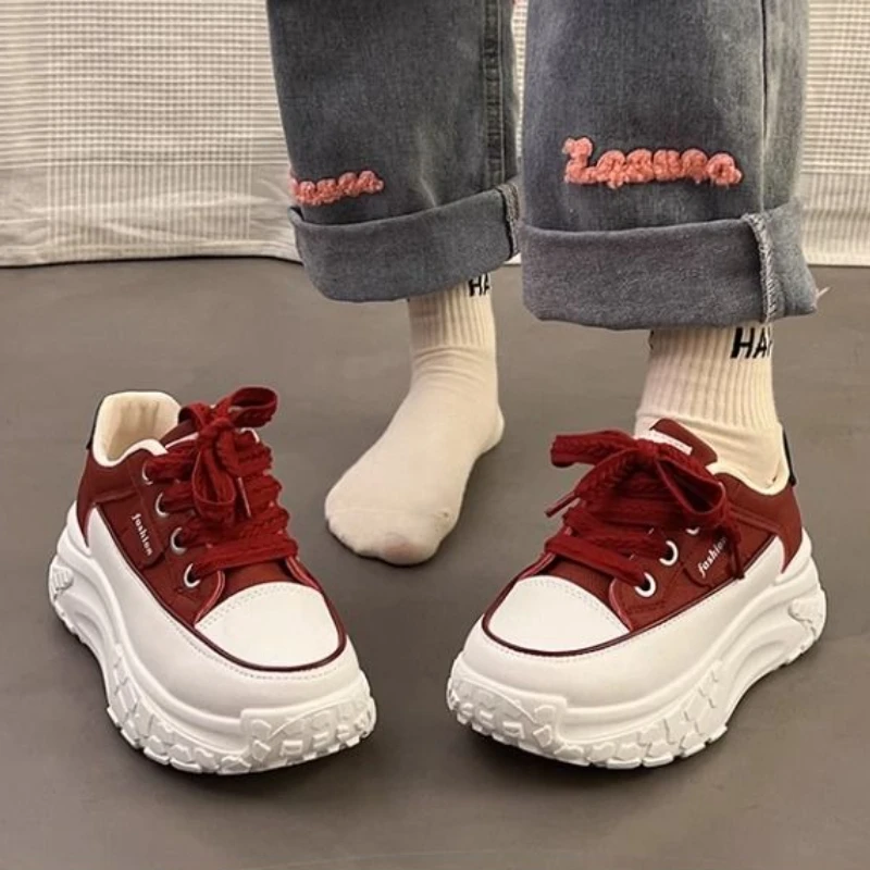 Trendy White Dad Shoes Lightwe - مراجعة Women'S Shoes Trendy وسعره