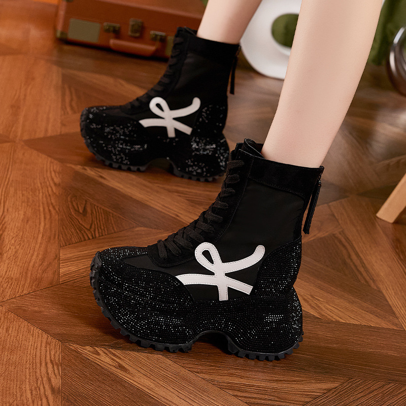 Women's Thick Sole High-top Fa - مراجعة Women'S Shoes Trendy وسعره