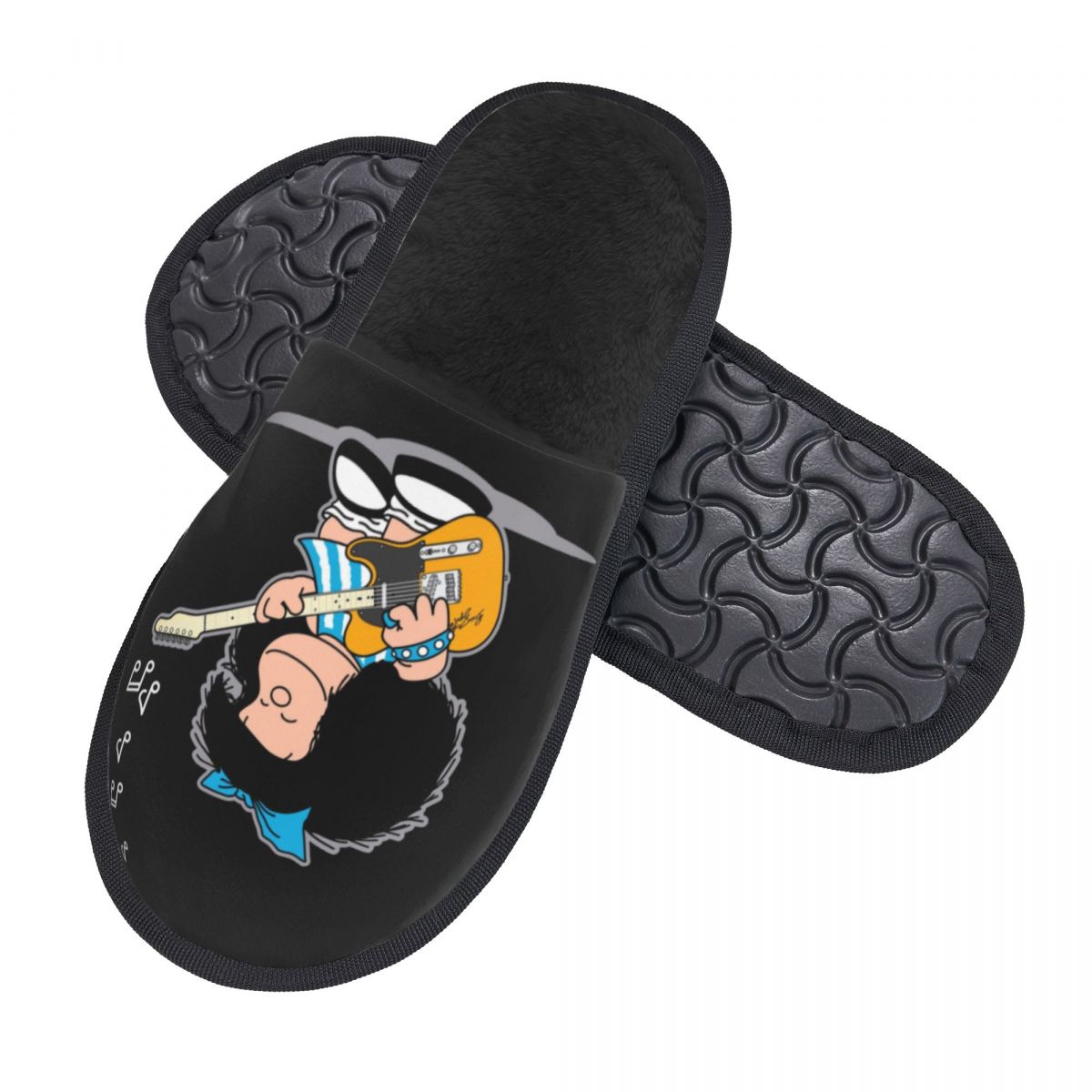Print Women Mafalda Quino Comi - مراجعة Fluffy Fur Slipper وسعره
