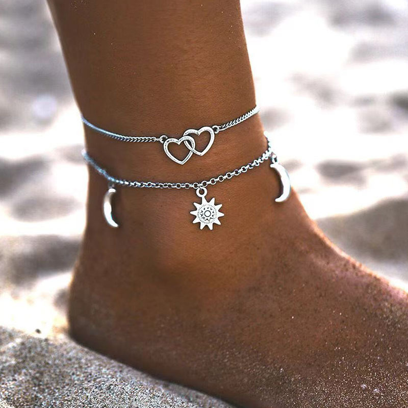 2025 Two layer Chain Heart sha - مراجعة Gold Chain Sandal وسعره
