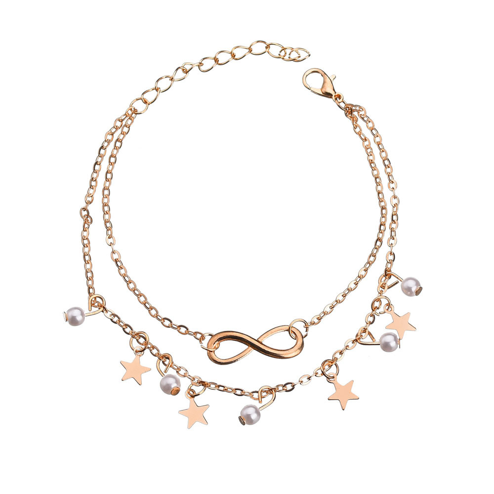 Simple Tassel Double Star Pear - مراجعة Gold Chain Sandal وسعره