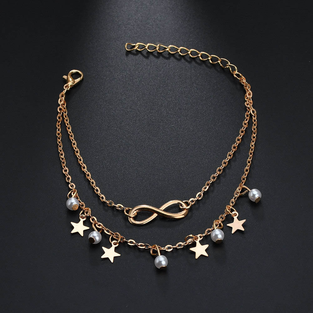 Simple Tassel Double Star Pear - مراجعة Gold Chain Sandal وسعره