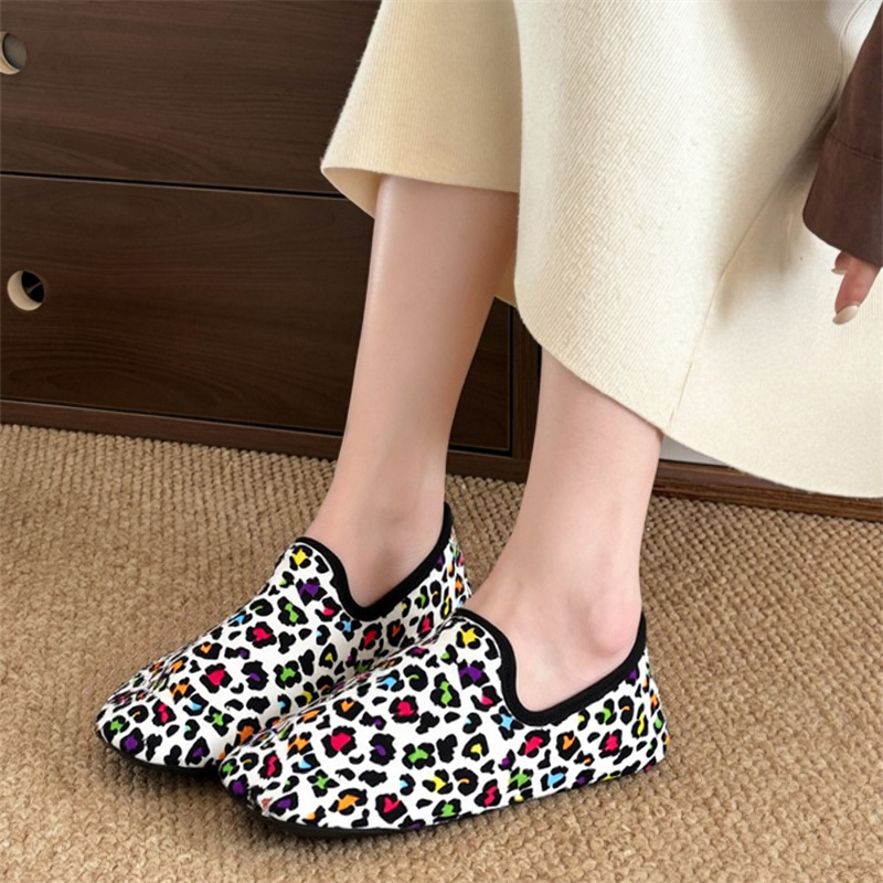 Winter Cotton Shoes Women Leop - مراجعة Loafer Flat Women وسعره