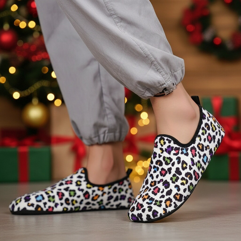 Winter Cotton Shoes Women Leop - مراجعة Loafer Flat Women وسعره