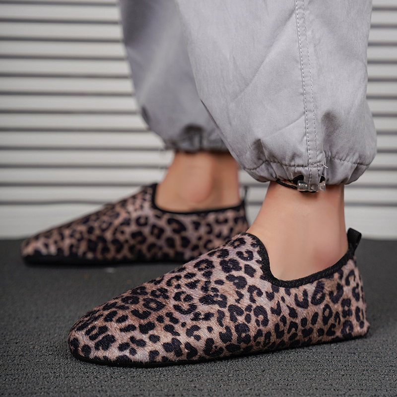 Winter Cotton Shoes Women Leop - مراجعة Loafer Flat Women وسعره