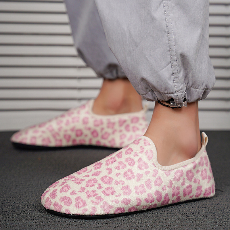 Winter Cotton Shoes Women Leop - مراجعة Loafer Flat Women وسعره