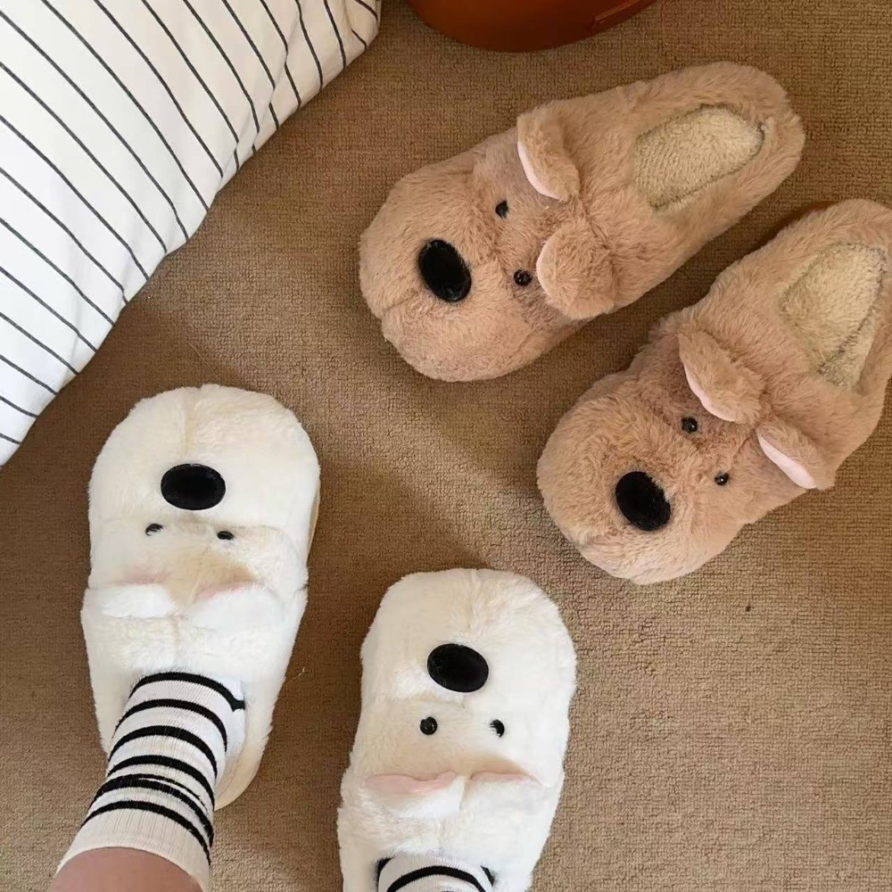 Fluffy Winter Puppy Plush Slip - مراجعة Fluffy Fur Slipper وسعره