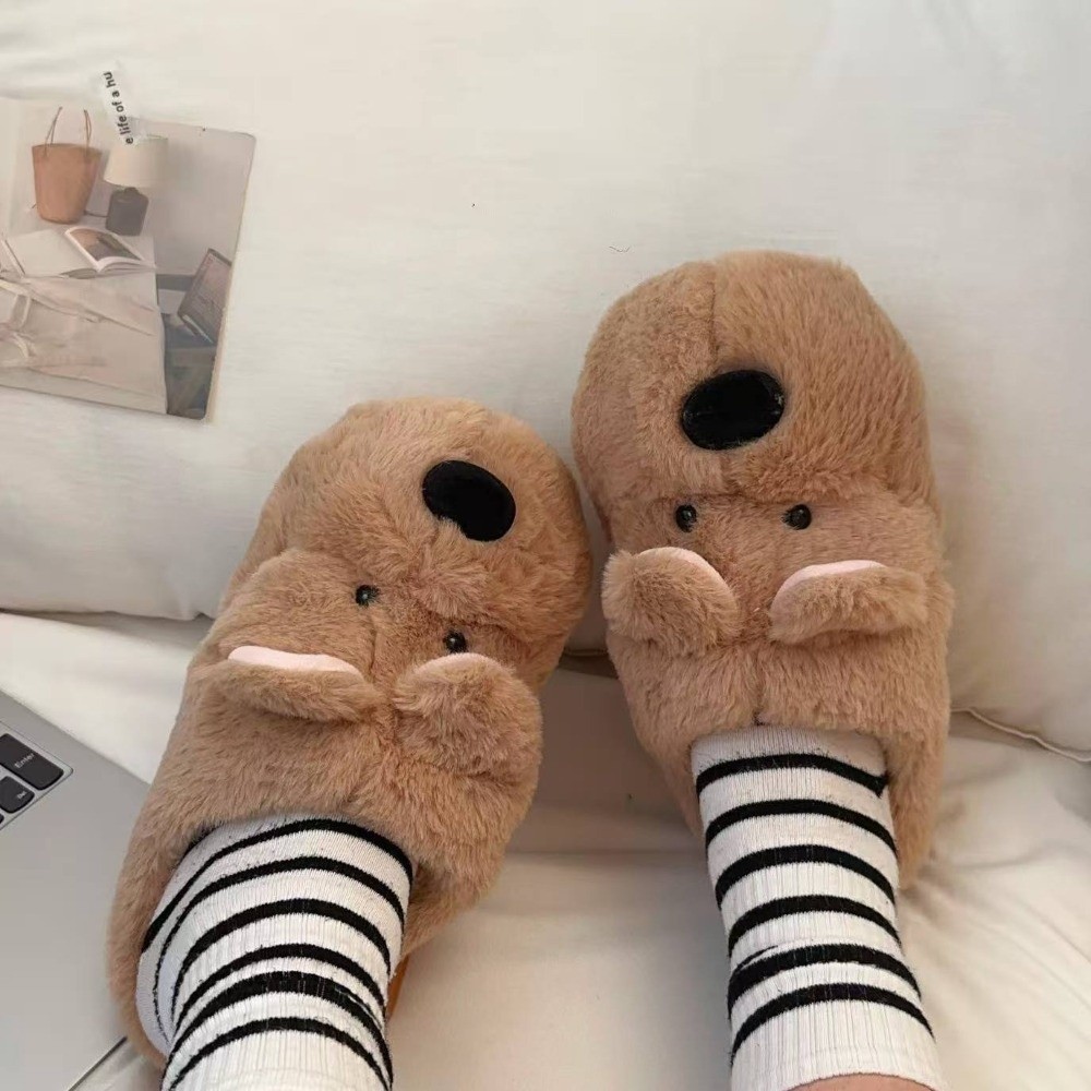 Fluffy Winter Puppy Plush Slip - مراجعة Fluffy Fur Slipper وسعره