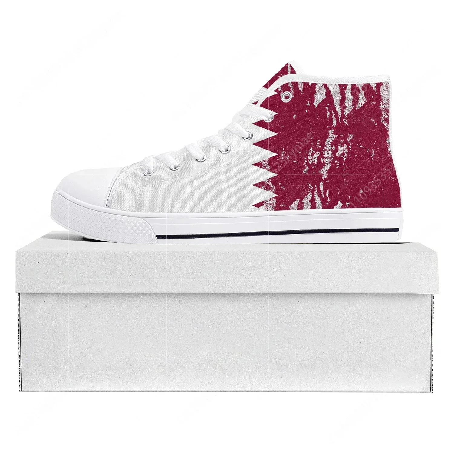 Qatar Flag High Top High Quali - مراجعة Women Shoes Qatar وسعره